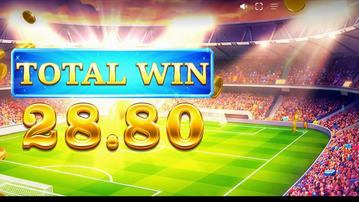 Tela de jogo do slot World Football Fortunes com temática de estádio de futebol